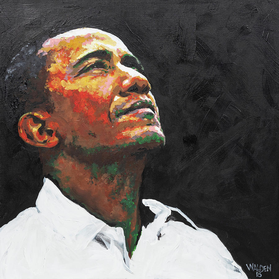Barack Obama Painting - Hope by Rochelle Walden
