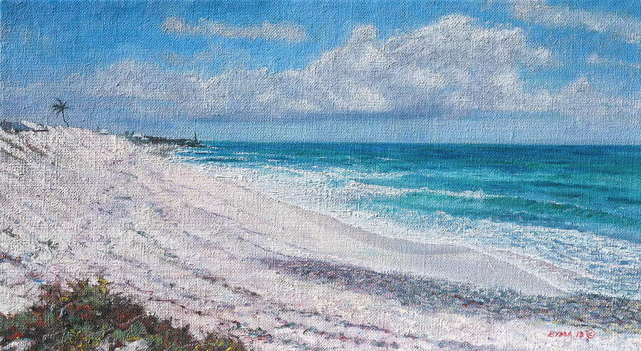 Hope Town Beach Painting by Ritchie Eyma