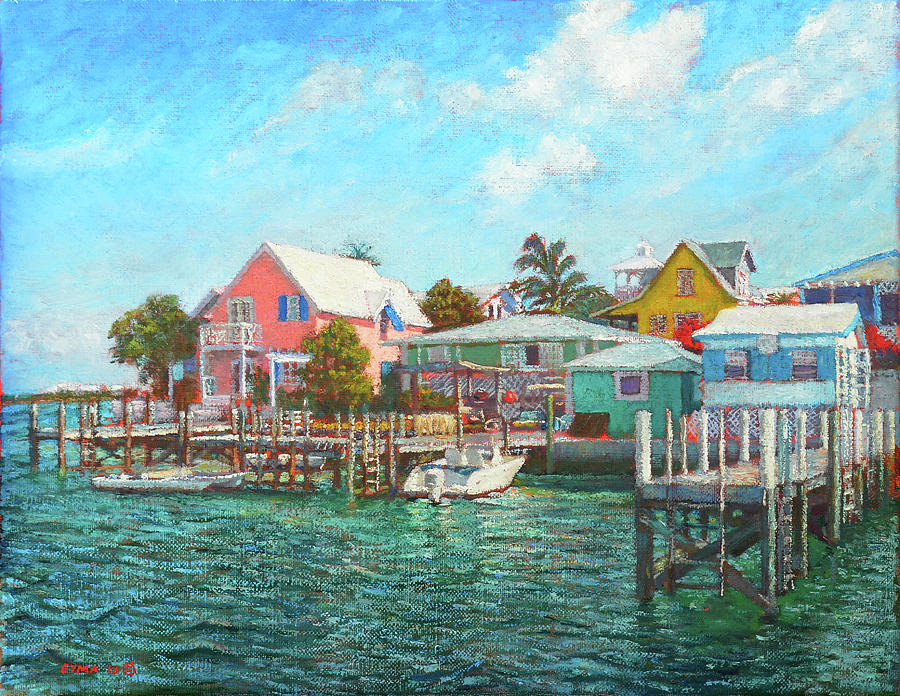 Hope Town By The Sea Painting by Ritchie Eyma