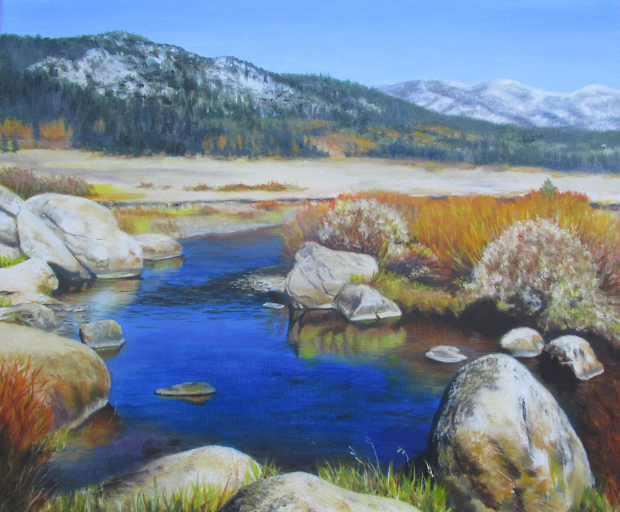 Mountain Painting - Hope Valley by Deborah Plath