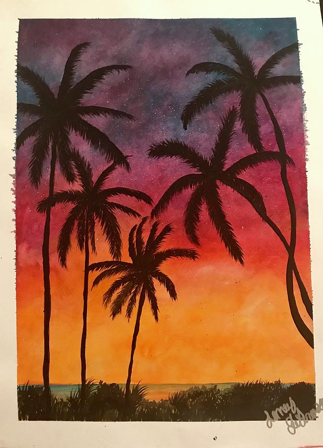 Sunset Painting - Hopes and dreams  by Laney Degrasse