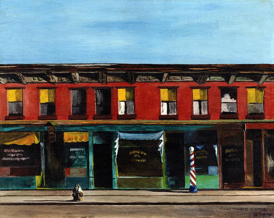 Hoppers sunday morning Painting by Stuart B Yaeger
