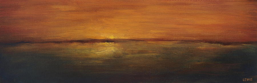 Horizon Painting by Ellen Lewis