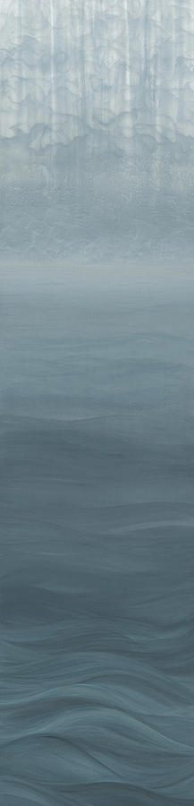 Blue Painting - Horizon by Emily Magone