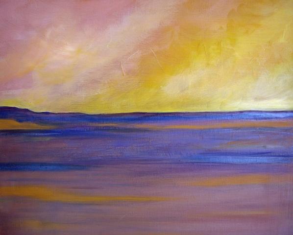 Horizon Painting by Sharon Ford - Fine Art America