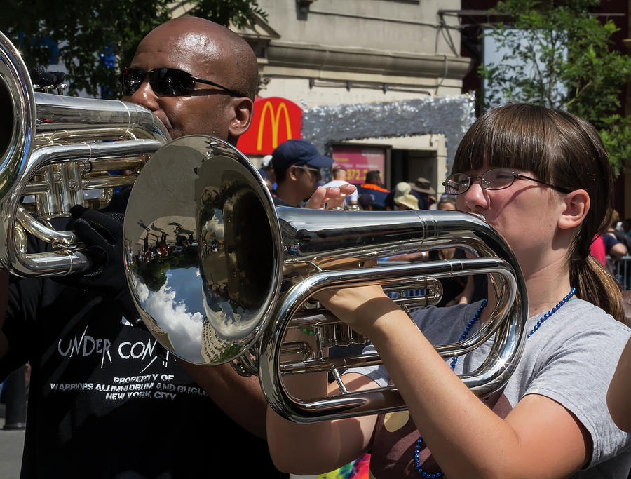 Horn Players Disability Pride Parade NYC 2016 Photograph by Robert Ullmann