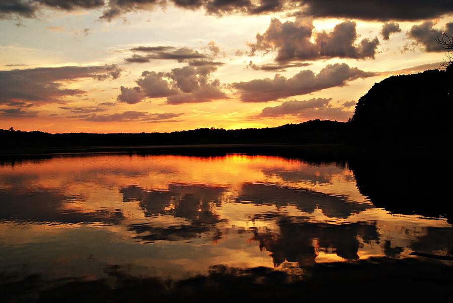 Horn Pond Sunset June C Photograph by Joe Faherty