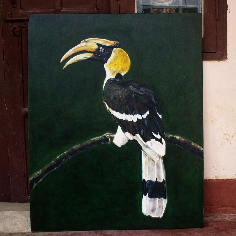 hornbill painting