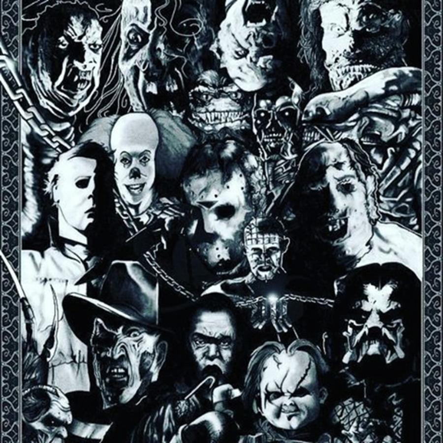 Movie Photograph - Horror Collage For The Avid Horror Fan by XPUNKWOLFMANX Jeff Padget