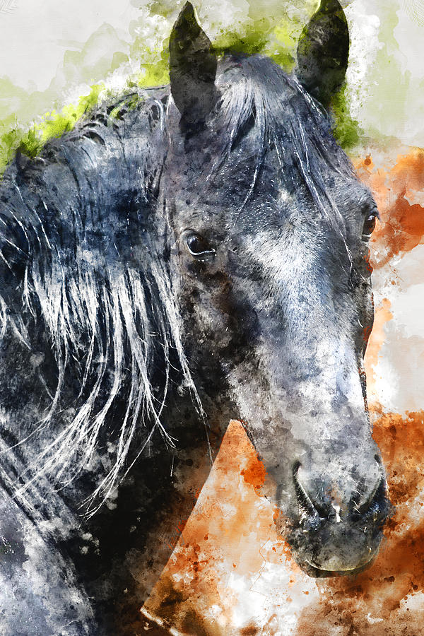 Horse 2 Mixed Media by Kevin O'Hare