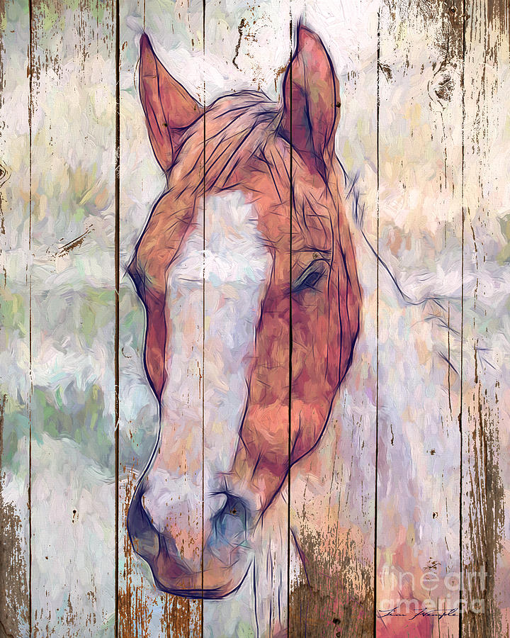Horse 2 Digital Art by Tim Wemple