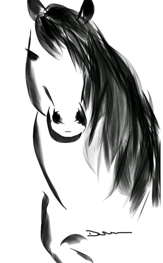 Horse Digital Art - Horse 4 by Dreana Stenz