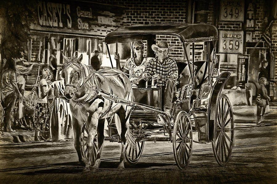 Horse and Buggy Photograph by Randall Nyhof