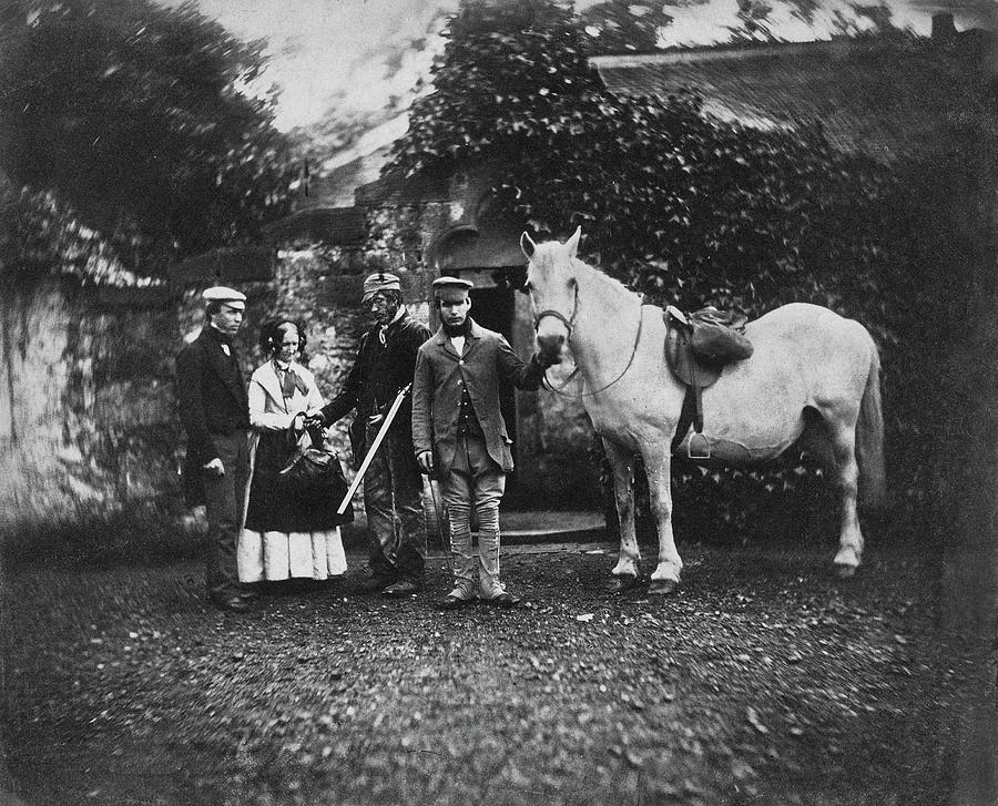 Horse and Servant Photograph by S Paul Sahm