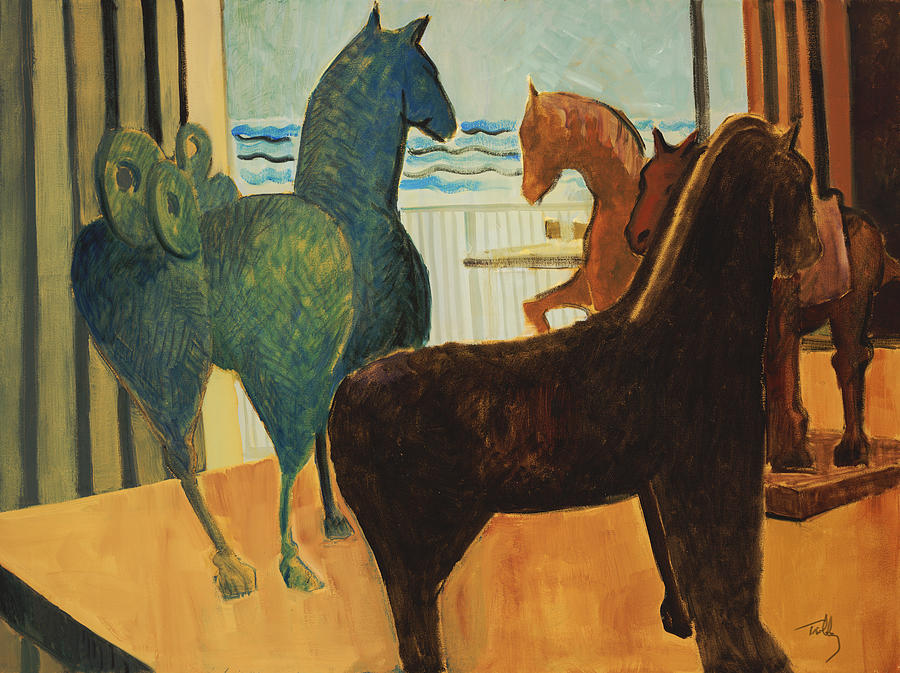 Horse Collection Painting by Thomas Tribby