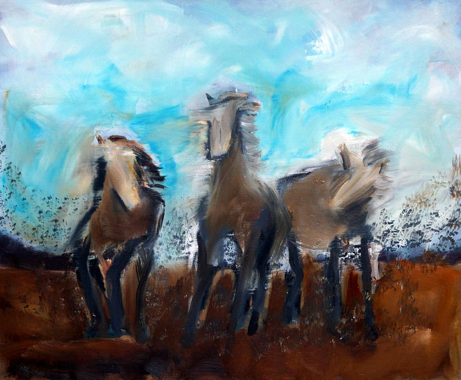 Horse Dream Painting by Katy Hawk