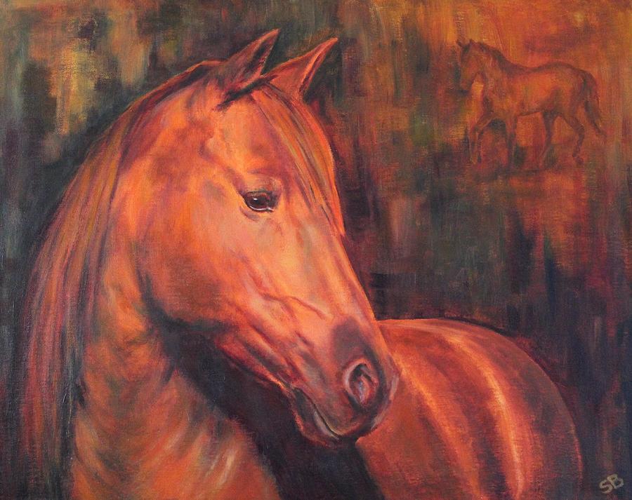 Horse Dreaming Painting by Sabina Bonifazi