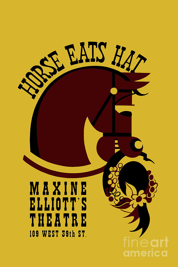 Horse eats hat Drawing by Heidi De Leeuw