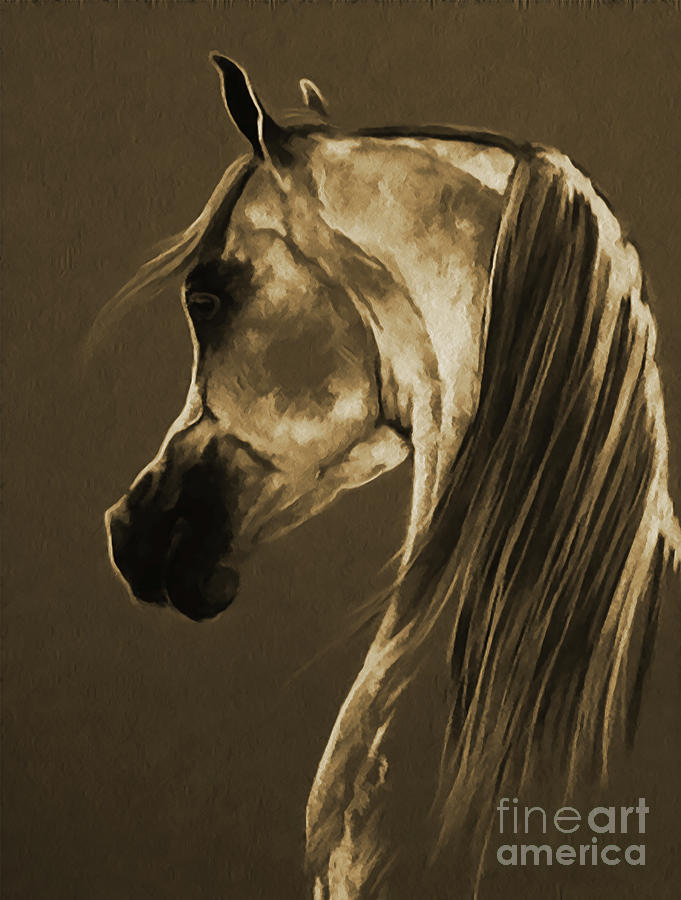 Horse Face 701 Painting by Gull G