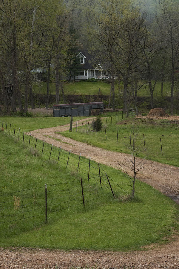 Horse Farm in Spring Photograph by Mitch Spence