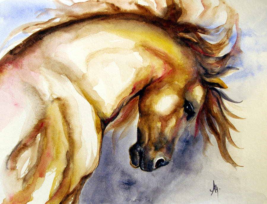 Horse head 2 Painting by Leyla Munteanu