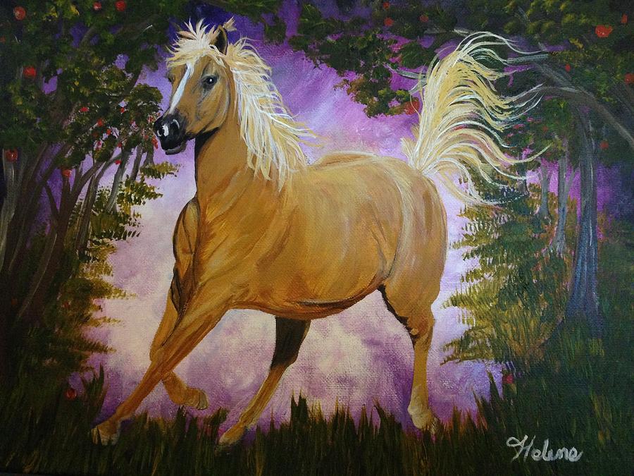 Horse Heaven for Wimpy Painting by Helene Thomason - Fine Art America