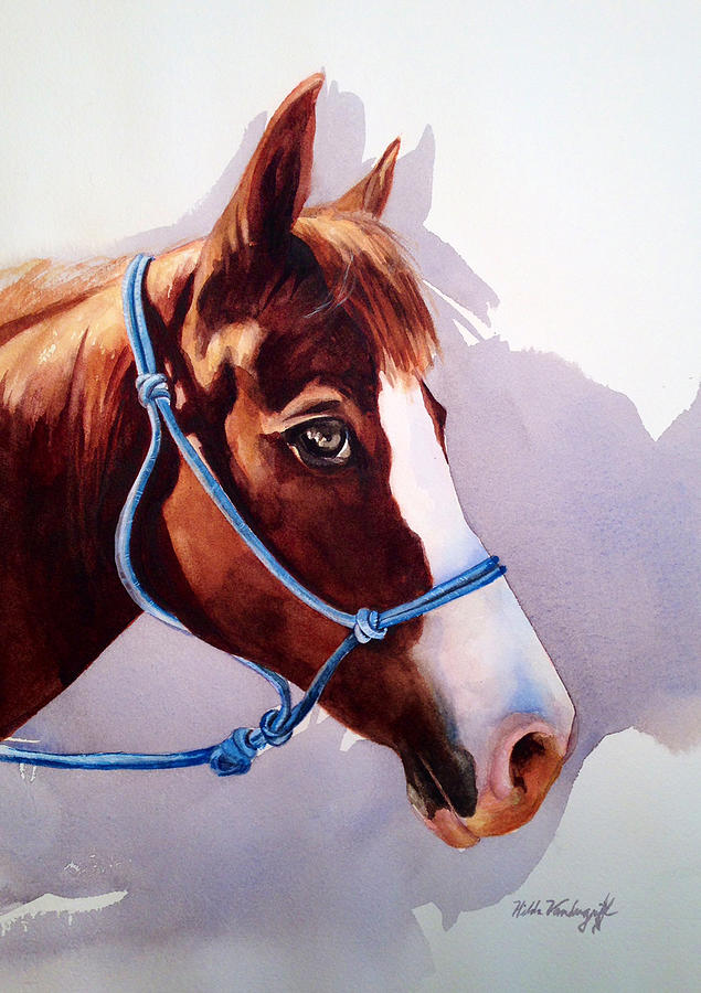Horse  Painting by Hilda Vandergriff