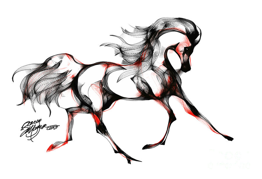 Horse in Extended Trot by Stacey Mayer Horse in Extended Trot by Stacey Mayer