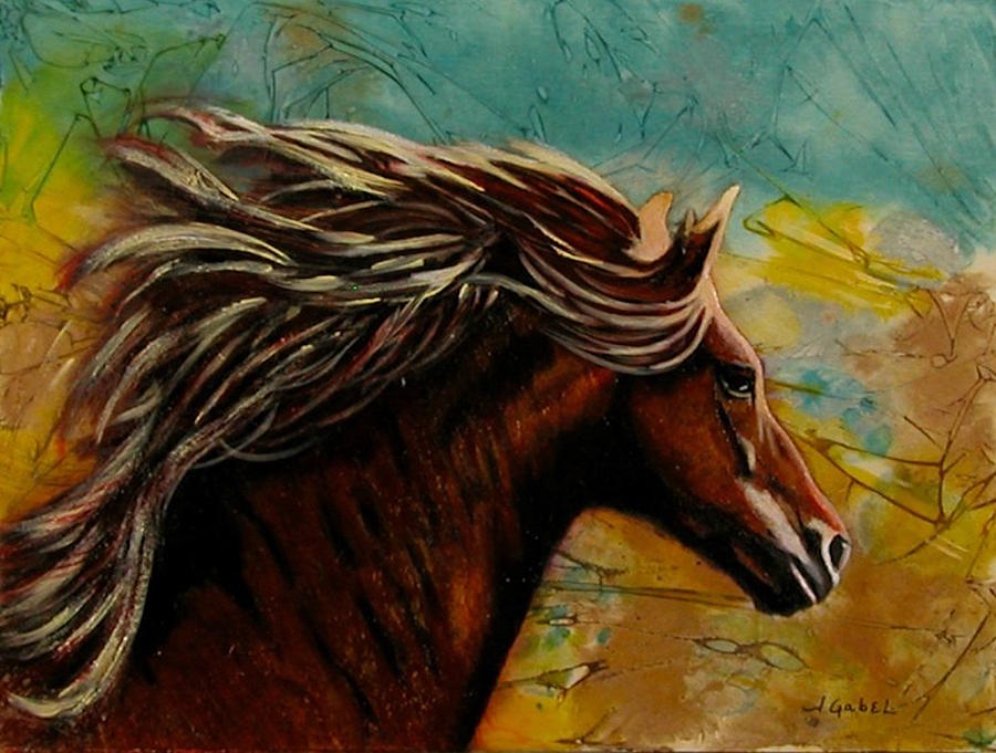 Horse in Heaven Painting by Laura Gabel - Fine Art America