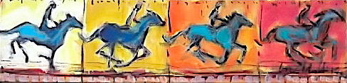 Horse in Motion 1 Painting by Les Leffingwell