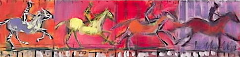 Horse in Motion 2 Painting by Les Leffingwell