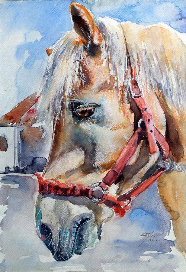Horse Painting by Kovacs Anna Brigitta