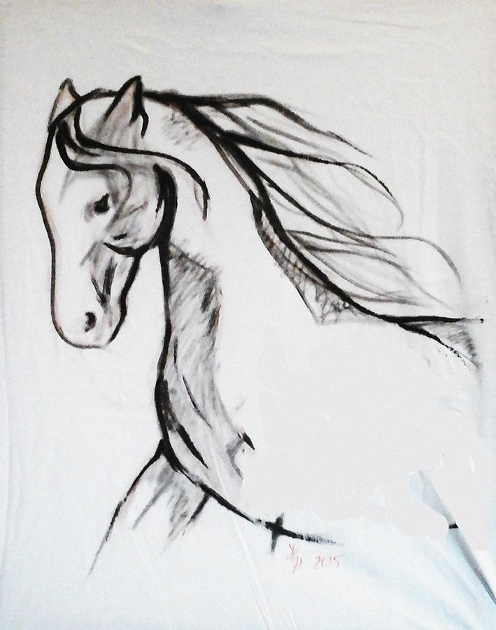 Horse Painting by Loretta Nash