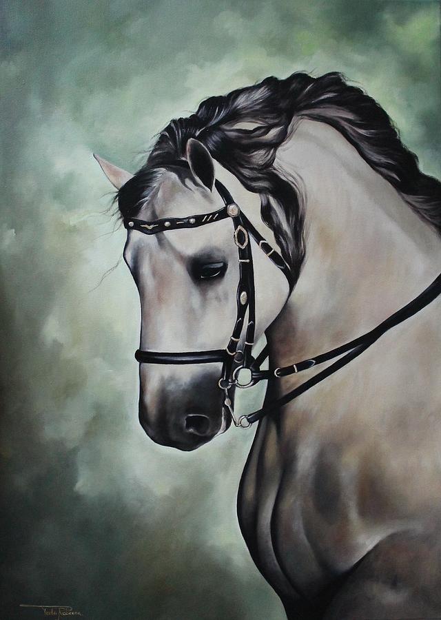 Animal Painting - Horse n.1 by Rebecca Tecla
