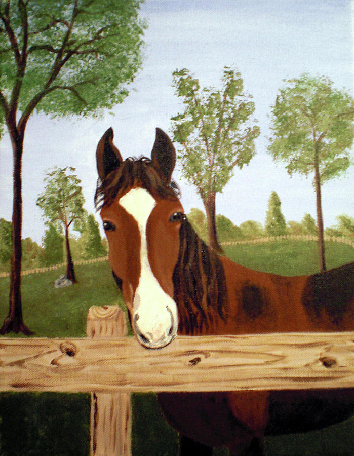 Horse Painting by Nancy Sisco