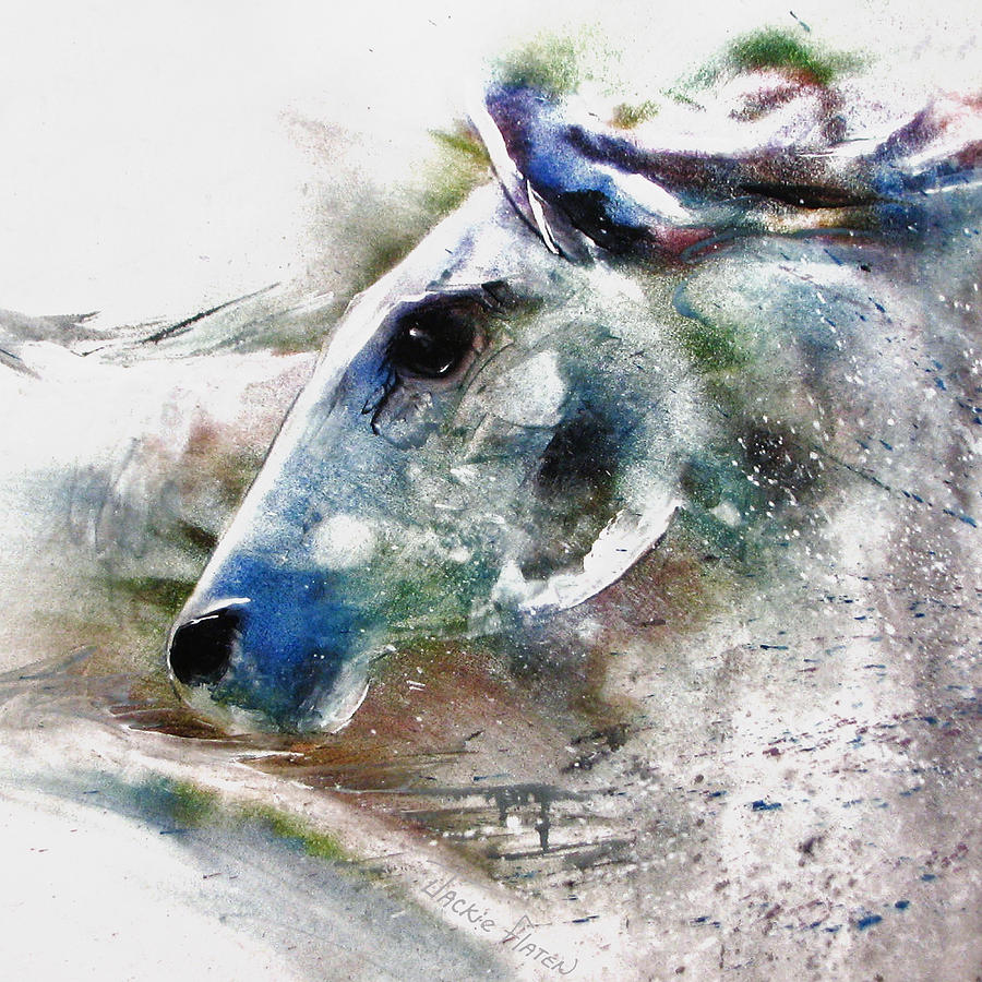 Abstract Painting - Horse of color by Jackie Flaten