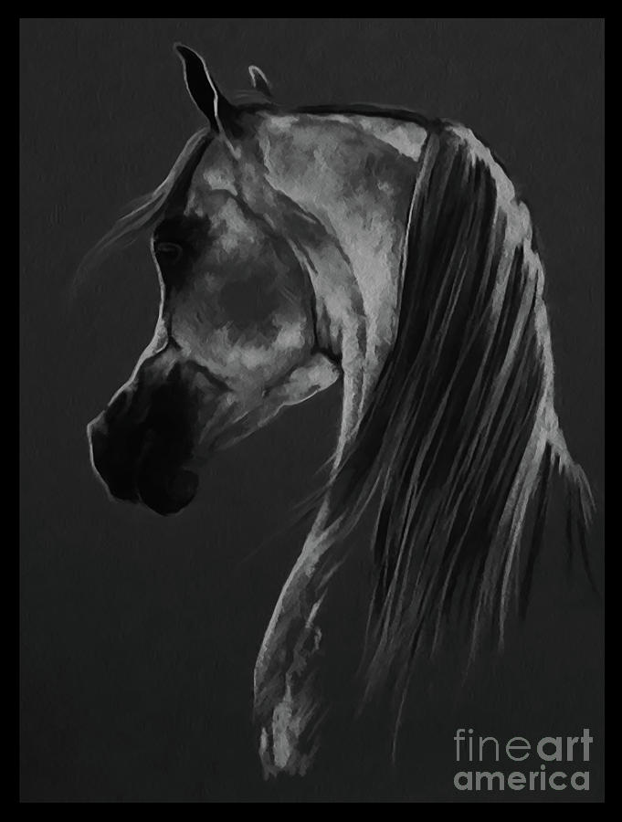 Horse Portrait 901 Painting by Gull G