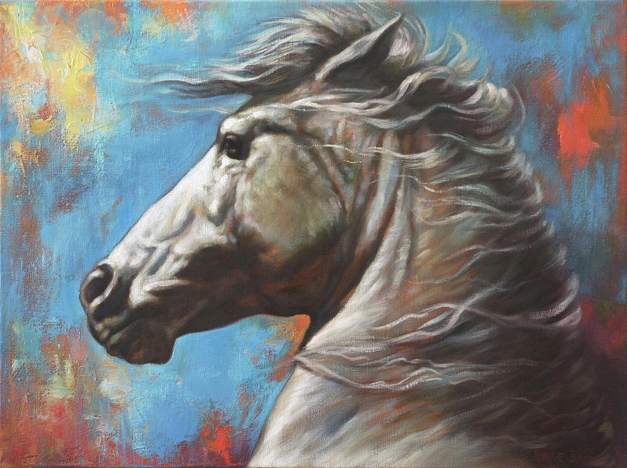 Horse Power Painting by Harvie Brown
