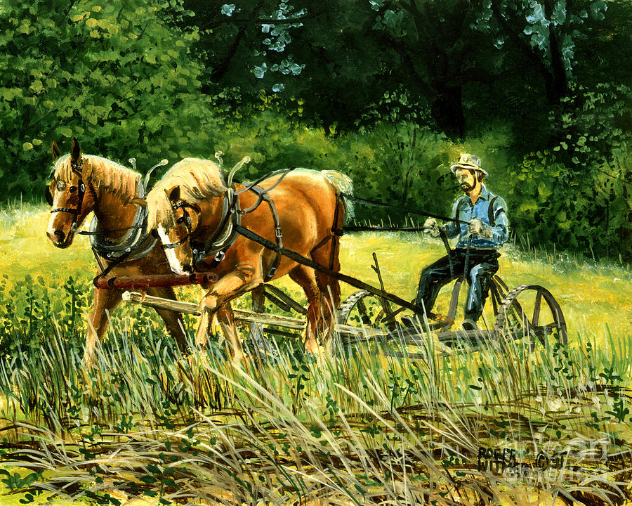 Horse Power Painting by Roger Witmer