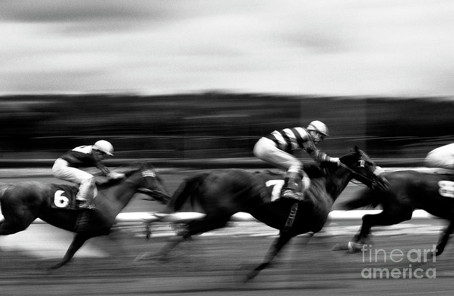 Horse Race  Photograph by Jim Corwin