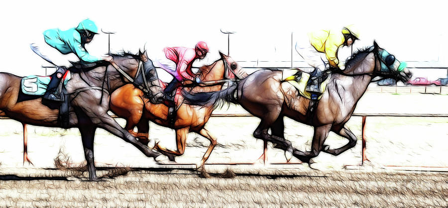 Horse Racing Dreams 2 Photograph by Bob Christopher