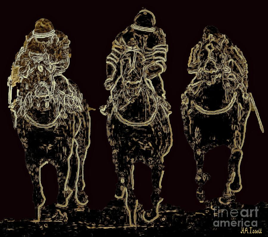 Horse Racing Digital Art by Humphrey Isselt