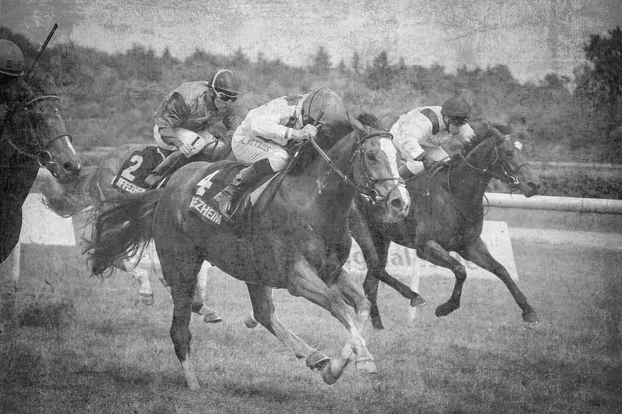 Horse Racing. On The Homestretch Photograph By Gerlya Sunshine - Fine 