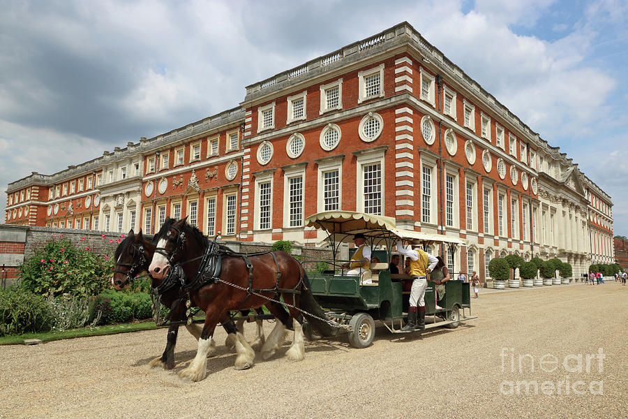 Horse ride at Hampton Court London Photograph by Julia Gavin
