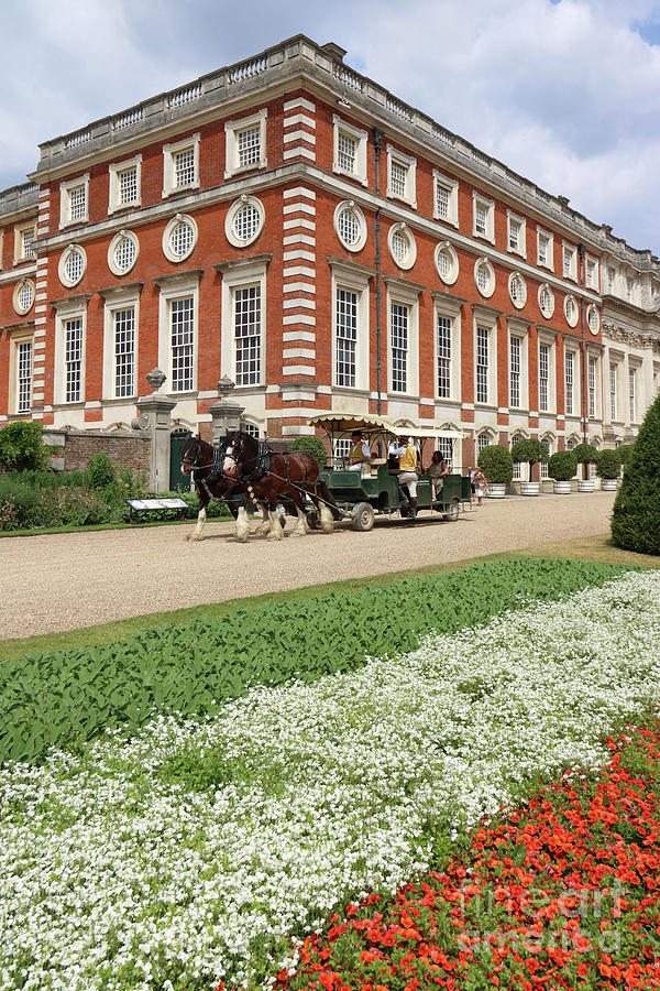 Horse ride at Hampton Court Palace Photograph by Julia Gavin