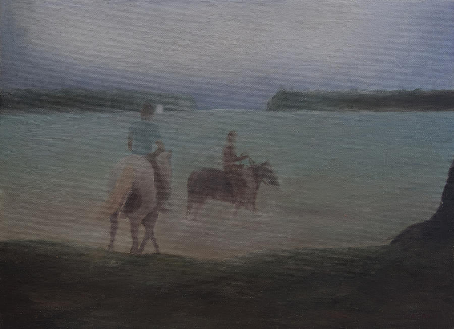 Horse Riding Painting by Masami Iida