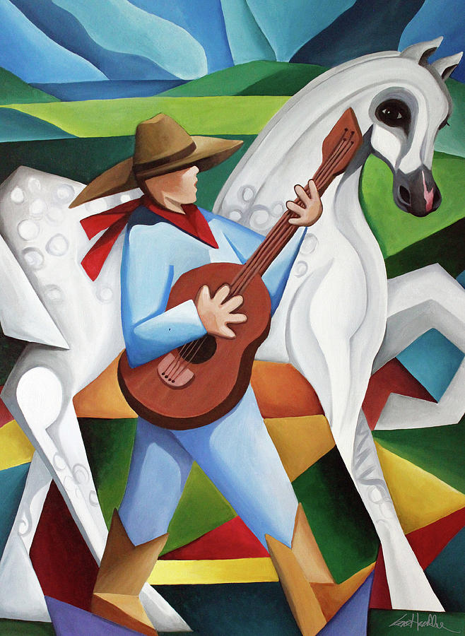 Horse Song Painting by Lance Headlee