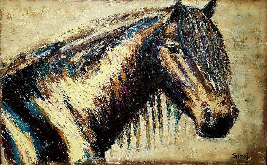 Horse Painting by Sunel De Lange