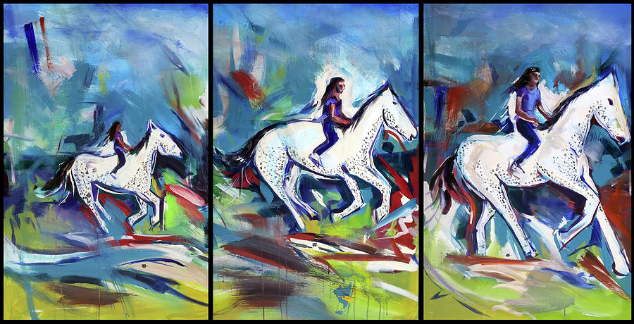 Horse Three II Painting by John Gholson