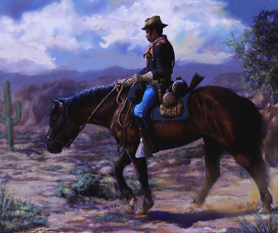 Horse Trainer Painting by Harvie Brown